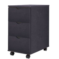vidaXL Unidade de gavetas 33x45x60 cm preto