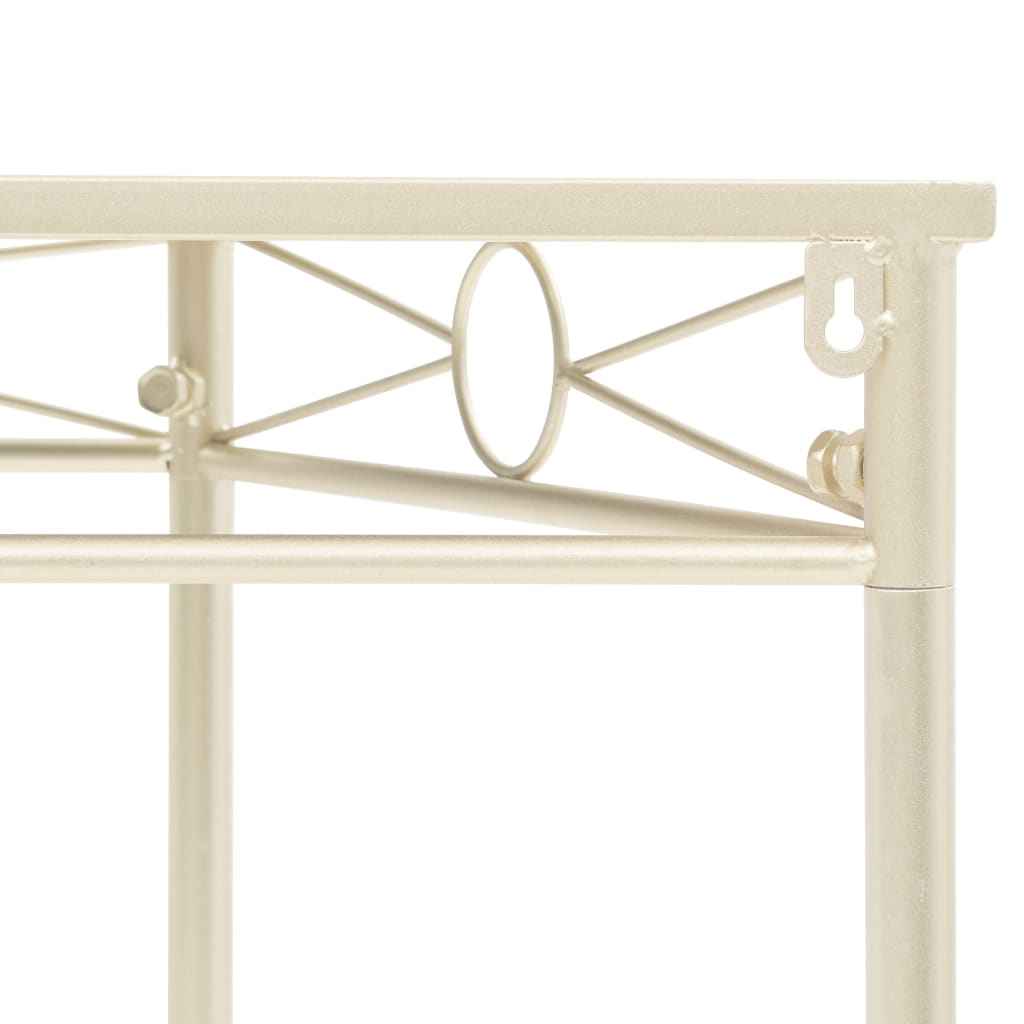 vidaXL Mesa de apoio estilo vintage metal 87x34x73 cm dourado