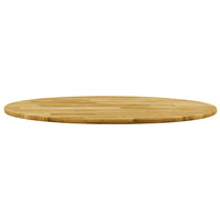 vidaXL Tampo de mesa madeira de carvalho maciça redondo 23 mm 500 mm