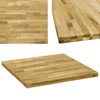 vidaXL Tampo de mesa madeira de carvalho maciça redondo 23 mm 500 mm