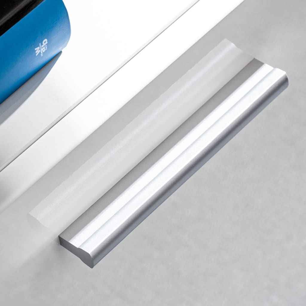 vidaXL Conj. unidades de parede p/ TV luzes LED 5 pcs branco brilhante