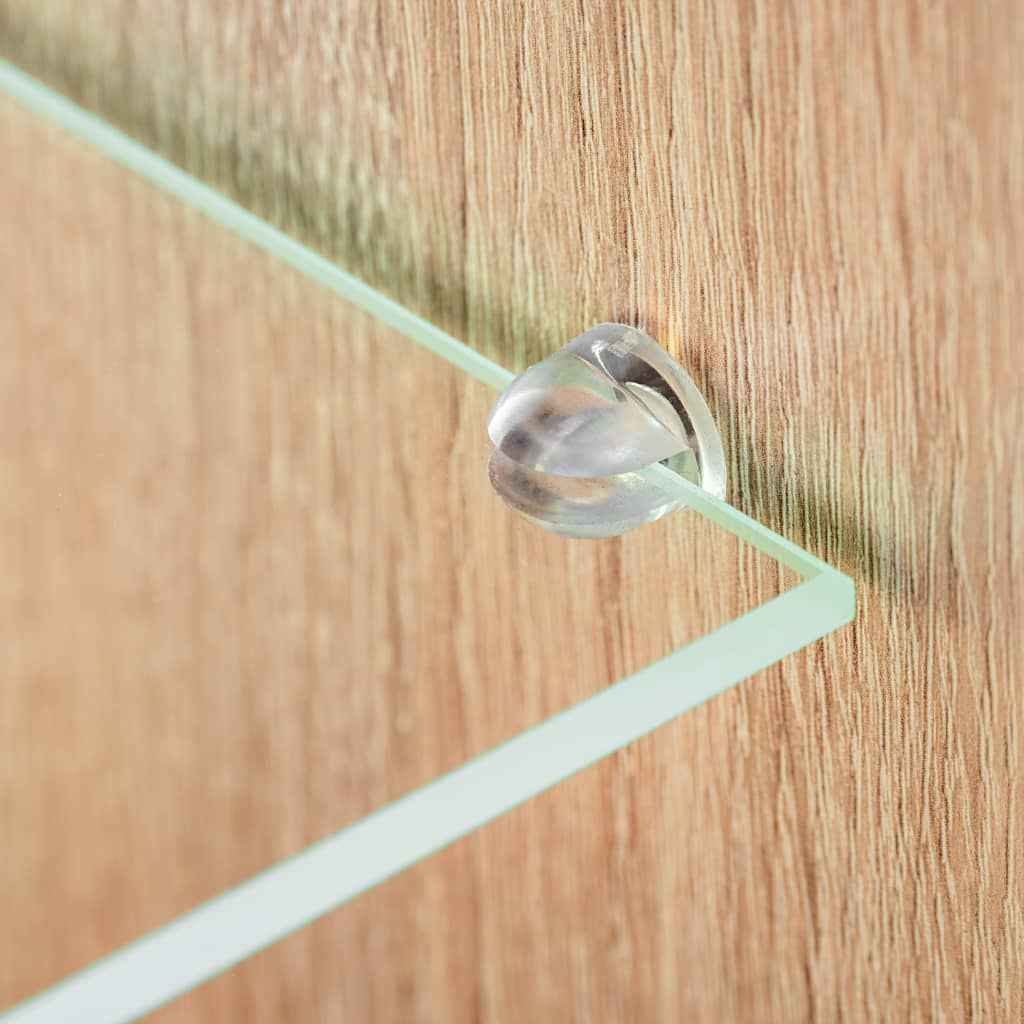 vidaXL Unidade de parede para TV com luzes LED carvalho sonoma