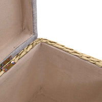 vidaXL Conjunto de bancos 2 pcs erva marinha cinzento