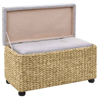 vidaXL Conjunto de bancos 2 pcs erva marinha cinzento