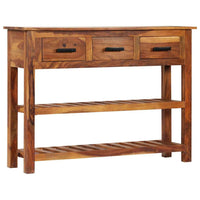 vidaXL Aparador com 3 gavetas 110x30x80 cm madeira maciça