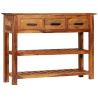 vidaXL Aparador com 3 gavetas 110x30x80 cm madeira maciça
