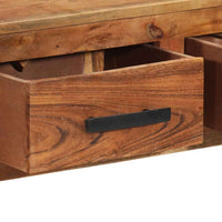 vidaXL Aparador com 3 gavetas 110x30x80 cm madeira maciça