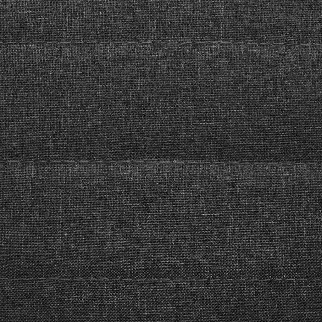 vidaXL Cadeiras de jantar 2 pcs tecido cinzento-escuro