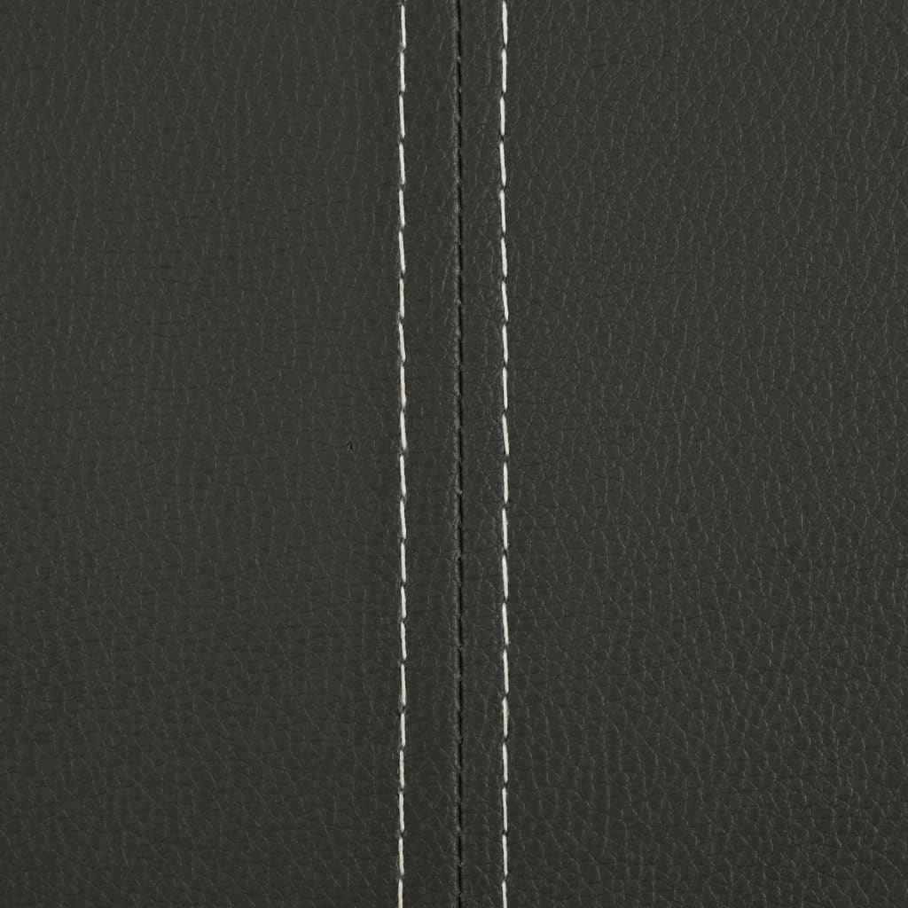 vidaXL Cadeiras de jantar cantilever 2 pcs couro artificial cinzento