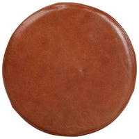 vidaXL Cadeiras bar 2 pcs madeira maciça de acácia + couro genuíno