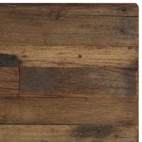 vidaXL Mesa centro Opium madeira recuperada maciça e aço 110x60x35 cm