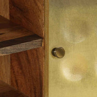 vidaXL Móvel de TV madeira de mangueira maciça 120x30x45 cm