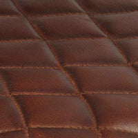 vidaXL Cadeiras jantar c/ apoios braços 2 pcs couro genuíno castanho