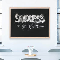 vidaXL Quadro negro de parede em madeira de cedro 60x80cm