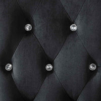 vidaXL Cadeiras de jantar 2 pcs veludo preto