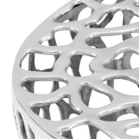 vidaXL Mesa de centro em alumínio fundido 70x30 cm prateado