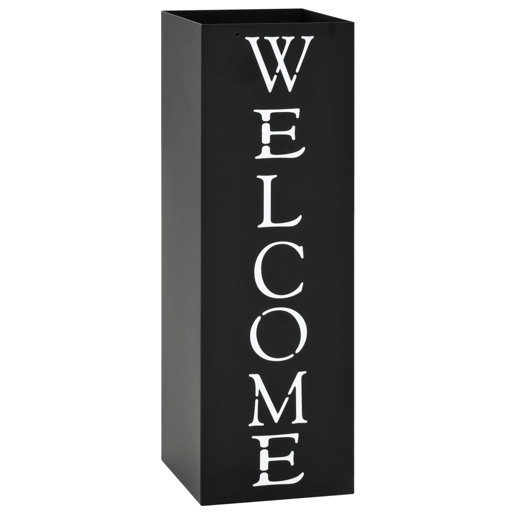 Suporte guarda-chuvas/de armazenamento quadrado branco aço 48,5 cm