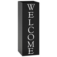 Suporte guarda-chuvas/de armazenamento quadrado branco aço 48,5 cm