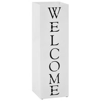 Suporte guarda-chuvas/de armazenamento quadrado branco aço 48,5 cm