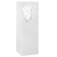 Suporte guarda-chuvas/de armazenamento quadrado branco aço 48,5 cm