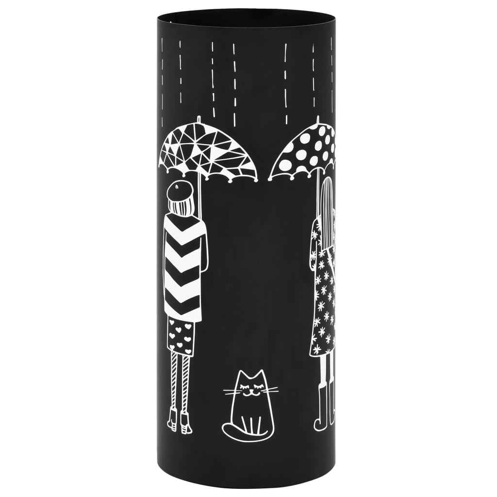 Suporte guarda-chuvas/de armazenamento quadrado branco aço 48,5 cm