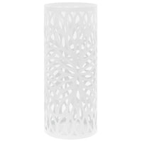 Suporte guarda-chuvas/de armazenamento quadrado branco aço 48,5 cm