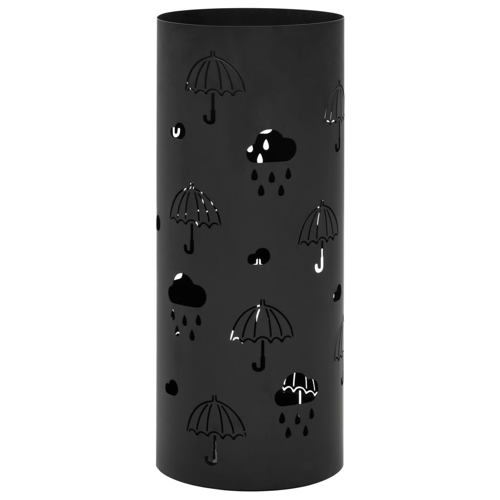 Suporte guarda-chuvas/de armazenamento quadrado branco aço 48,5 cm