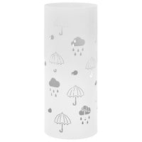 Suporte guarda-chuvas/de armazenamento quadrado branco aço 48,5 cm