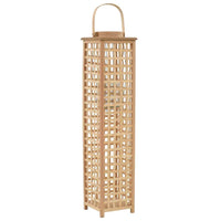 vidaXL Suporte para vela suspenso em bambu natural