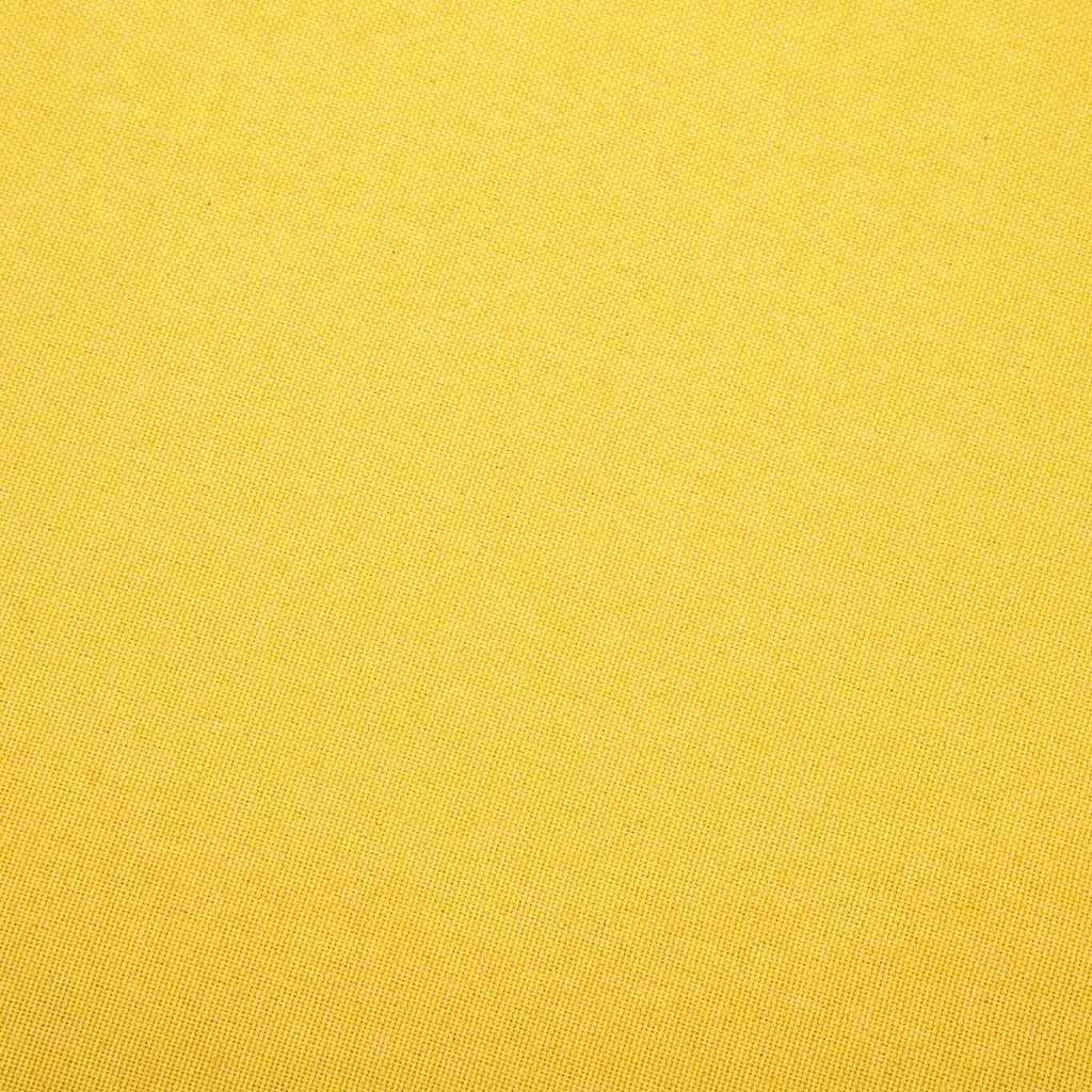vidaXL Poltrona em tecido amarelo