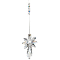 Arcanjo de cristais Swarovski multifacetados