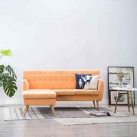 vidaXL Sofá em tecido c/ forma de L 171,5x138x81,5 cm cinzento escuro