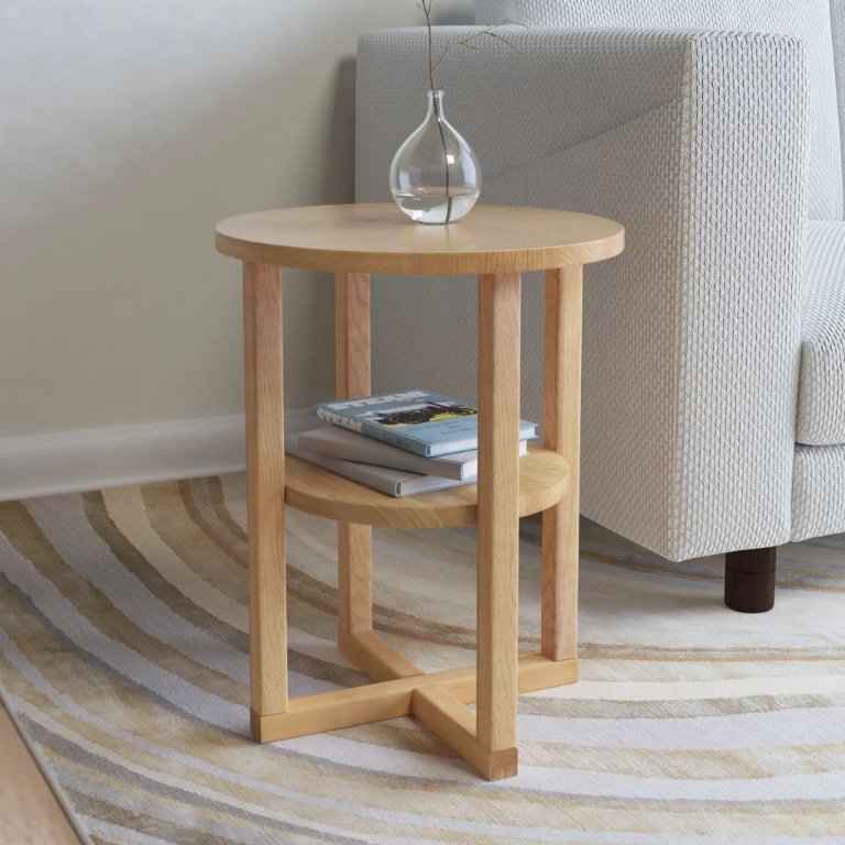 vidaXL Mesa de apoio 40x50 cm madeira carvalho maciça