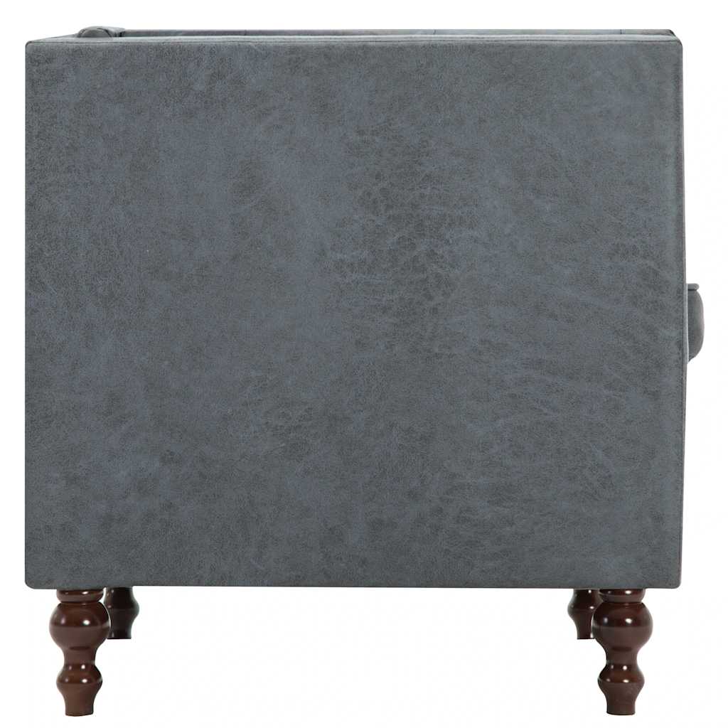 vidaXL Poltrona em tecido cinzento