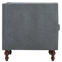 vidaXL Poltrona em tecido cinzento