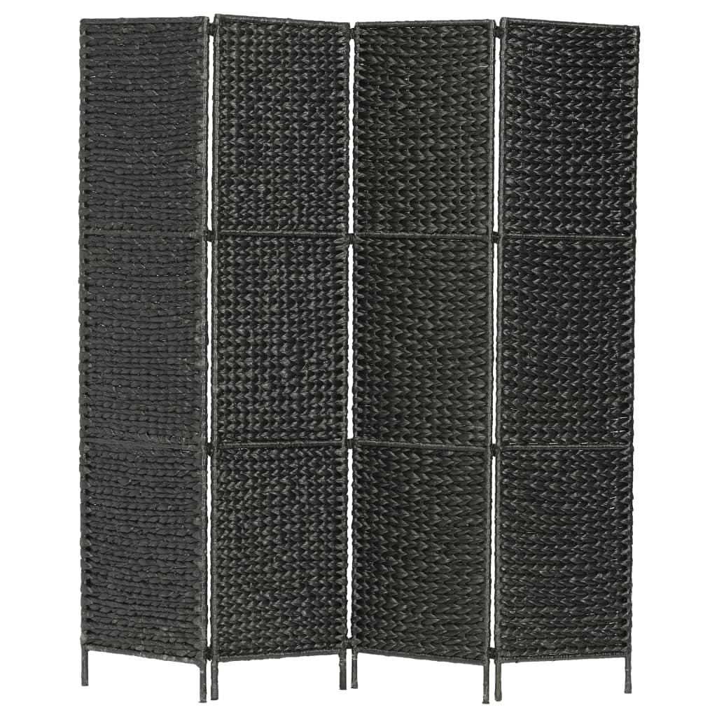 vidaXL Divisória com 3 painéis 116x160 cm jacinto de água castanho