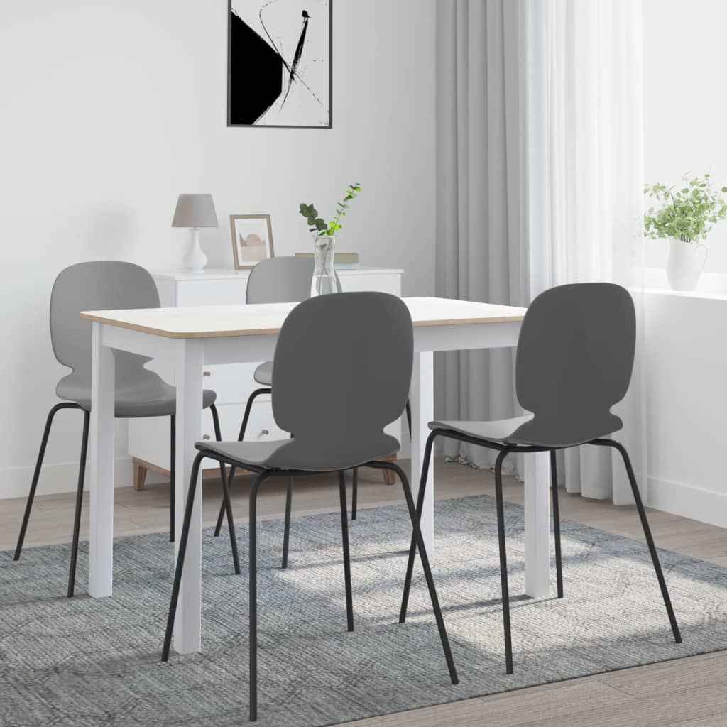 vidaXL Mesa de jantar 114x71x75cm madeira de seringueira maciça branco