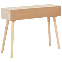 vidaXL Mesa consola com 3 gavetas 100x30x73 cm madeira de pinho maciça