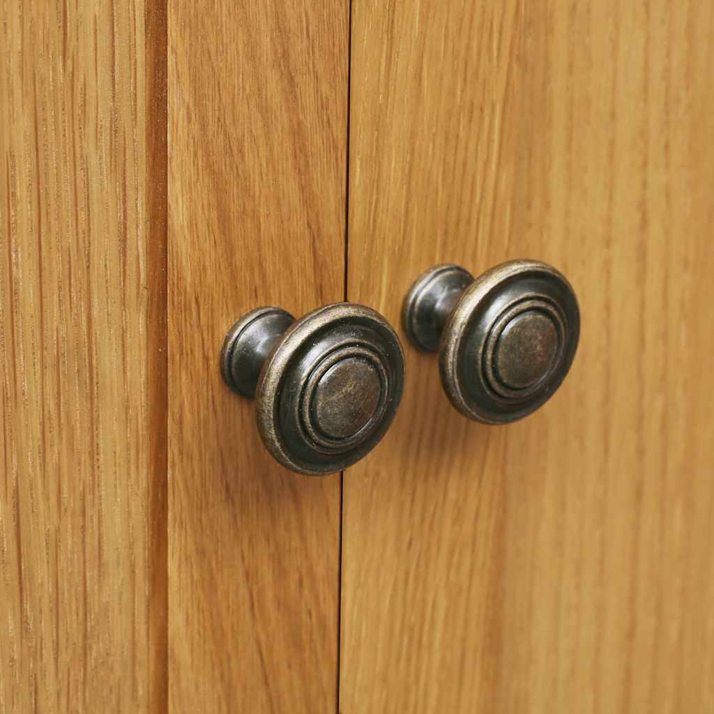 vidaXL Sapateira 76x37x105 cm madeira de carvalho maciça