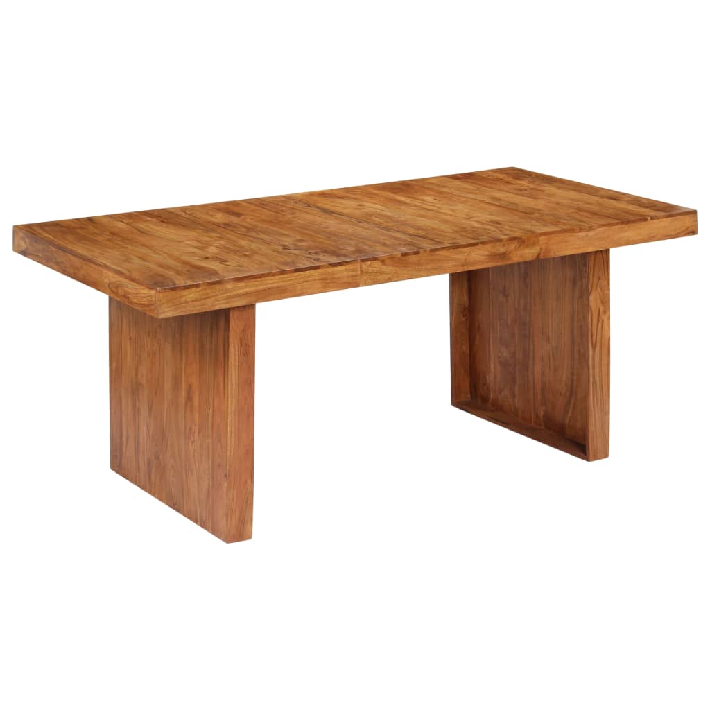 vidaXL Mesa de jantar 180x90x75 cm madeira de acácia maciça