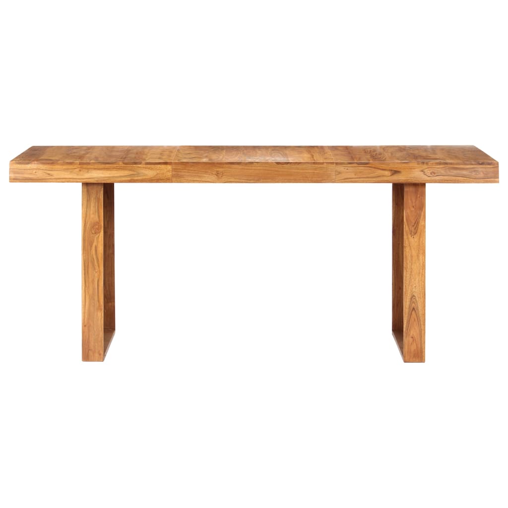 vidaXL Mesa de jantar 180x90x75 cm madeira de acácia maciça