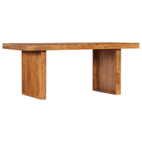 vidaXL Mesa de jantar 180x90x75 cm madeira de acácia maciça
