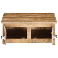 vidaXL Mesa de centro 70x70x30 cm madeira de mangueira maciça