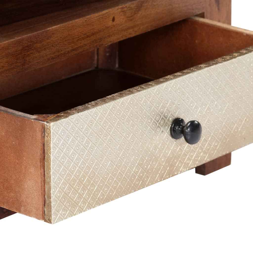 vidaXL Móvel de TV 90x30x40 cm madeira de acácia maciça