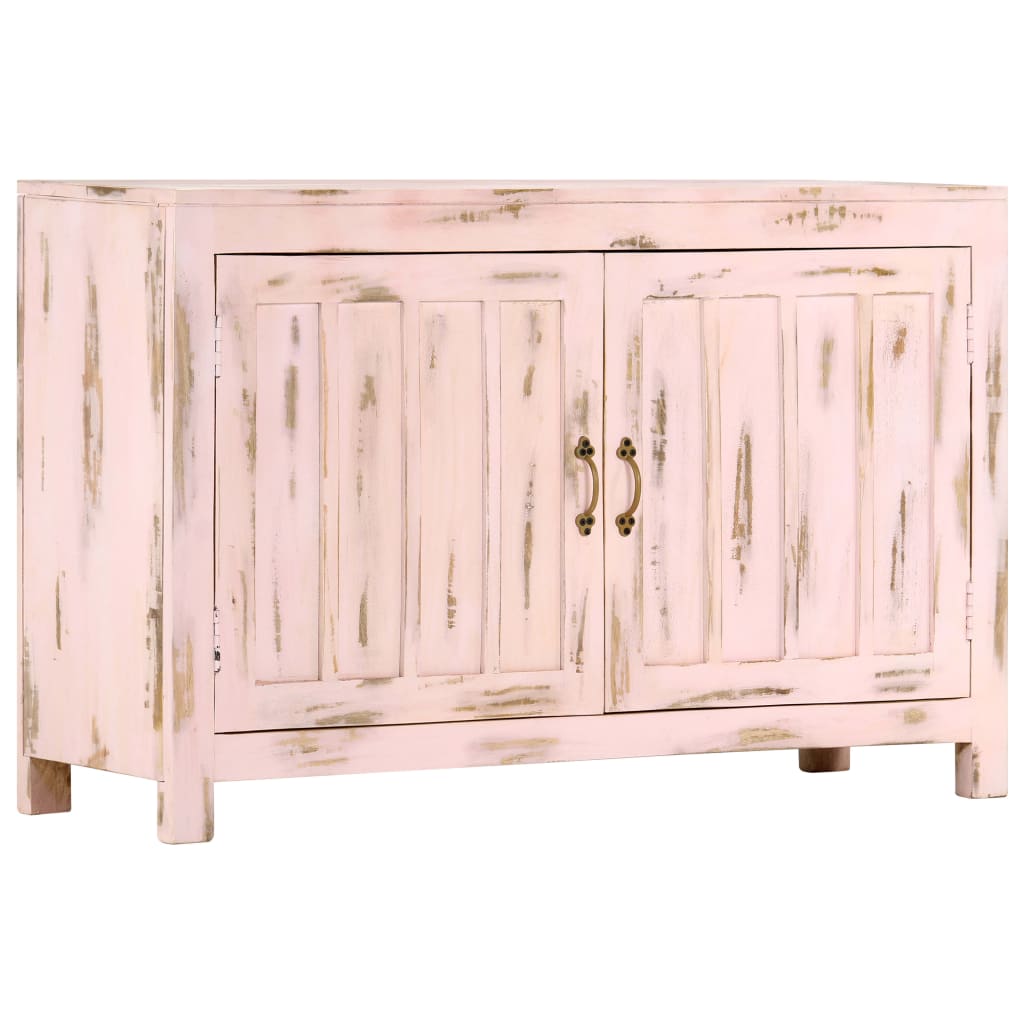 vidaXL Aparador 110x35x70 cm madeira de mangueira maciça azul-claro