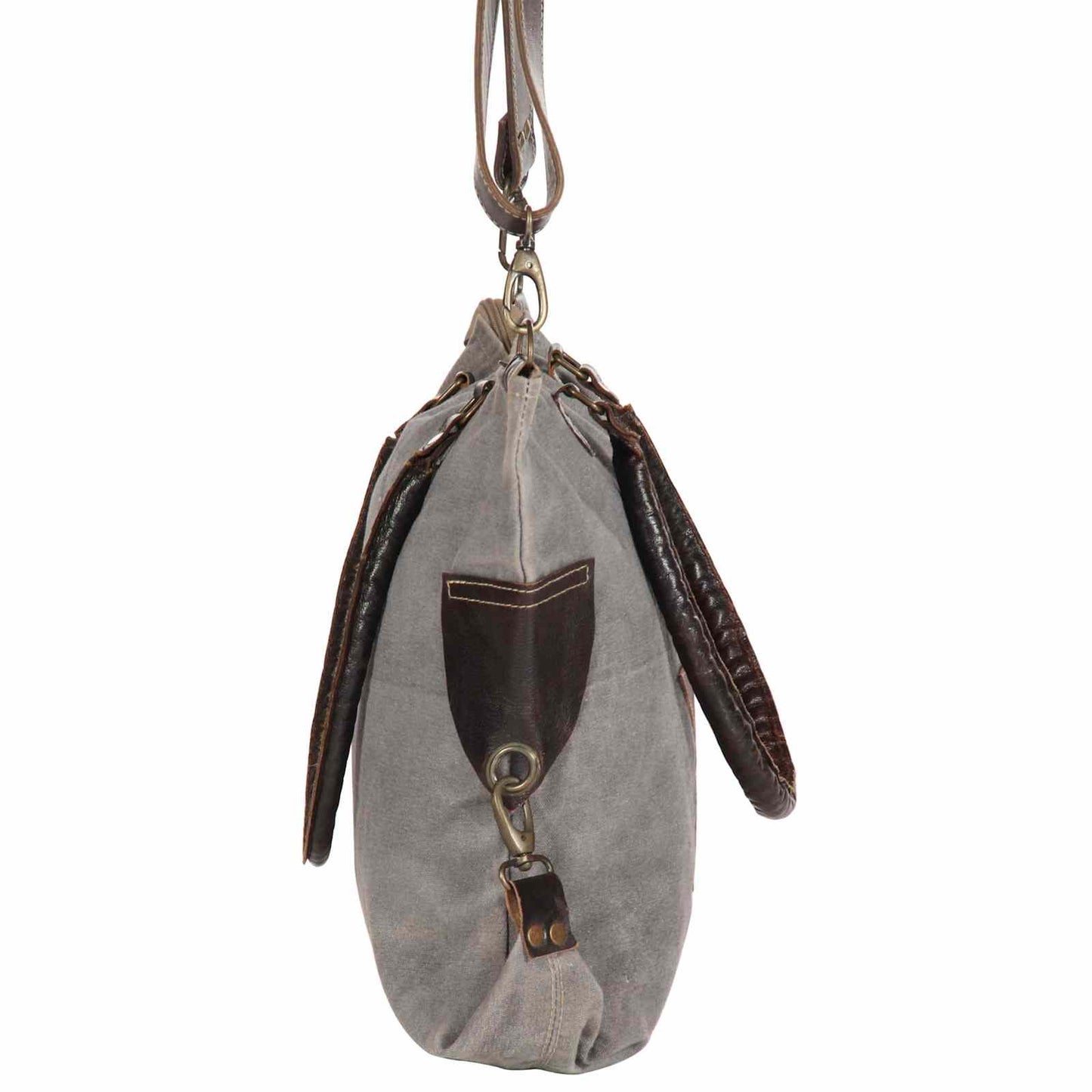 vidaXL Bolsa Estrela Cinza Escuro 63 x 41 cm lona