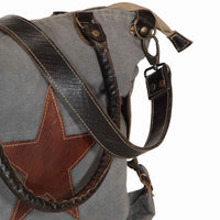 vidaXL Bolsa Estrela Cinza Escuro 63 x 41 cm lona