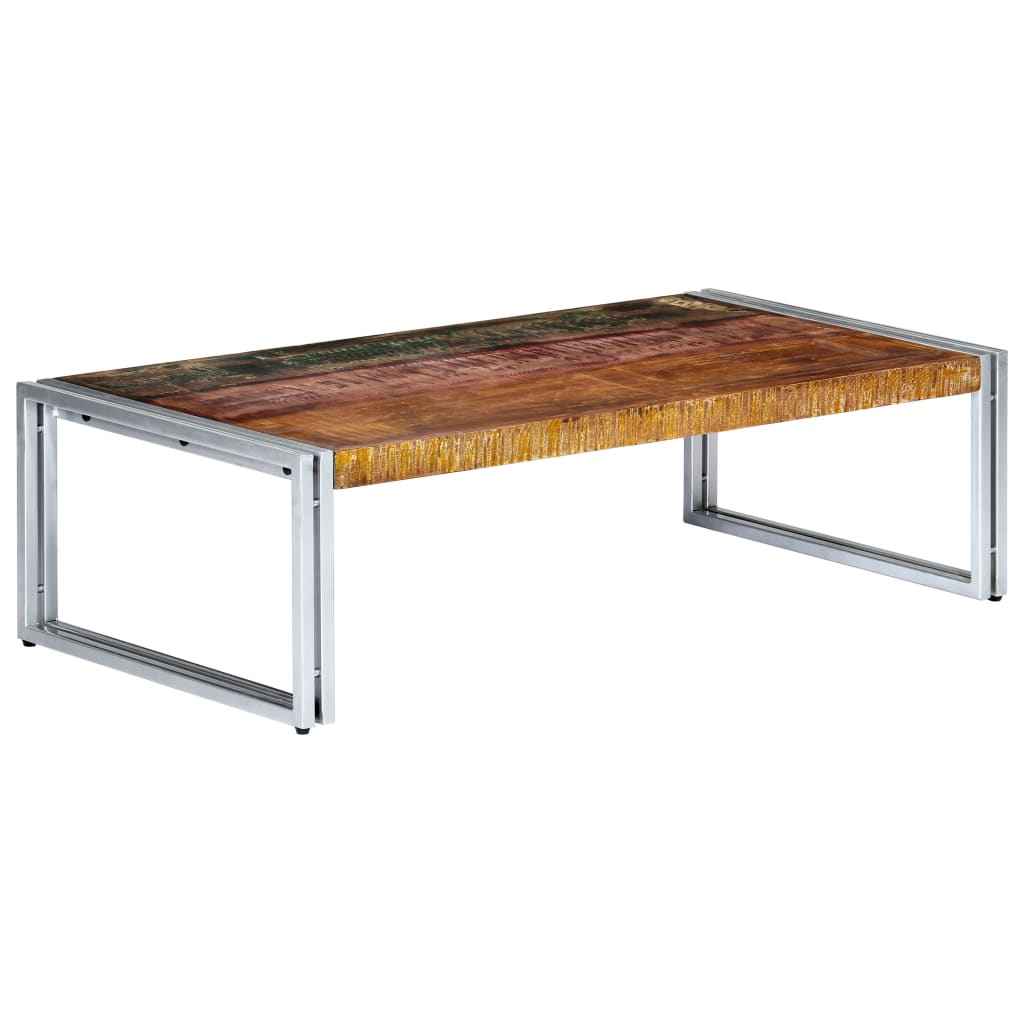 vidaXL Mesa de centro 120x60x35 cm madeira recuperada maciça