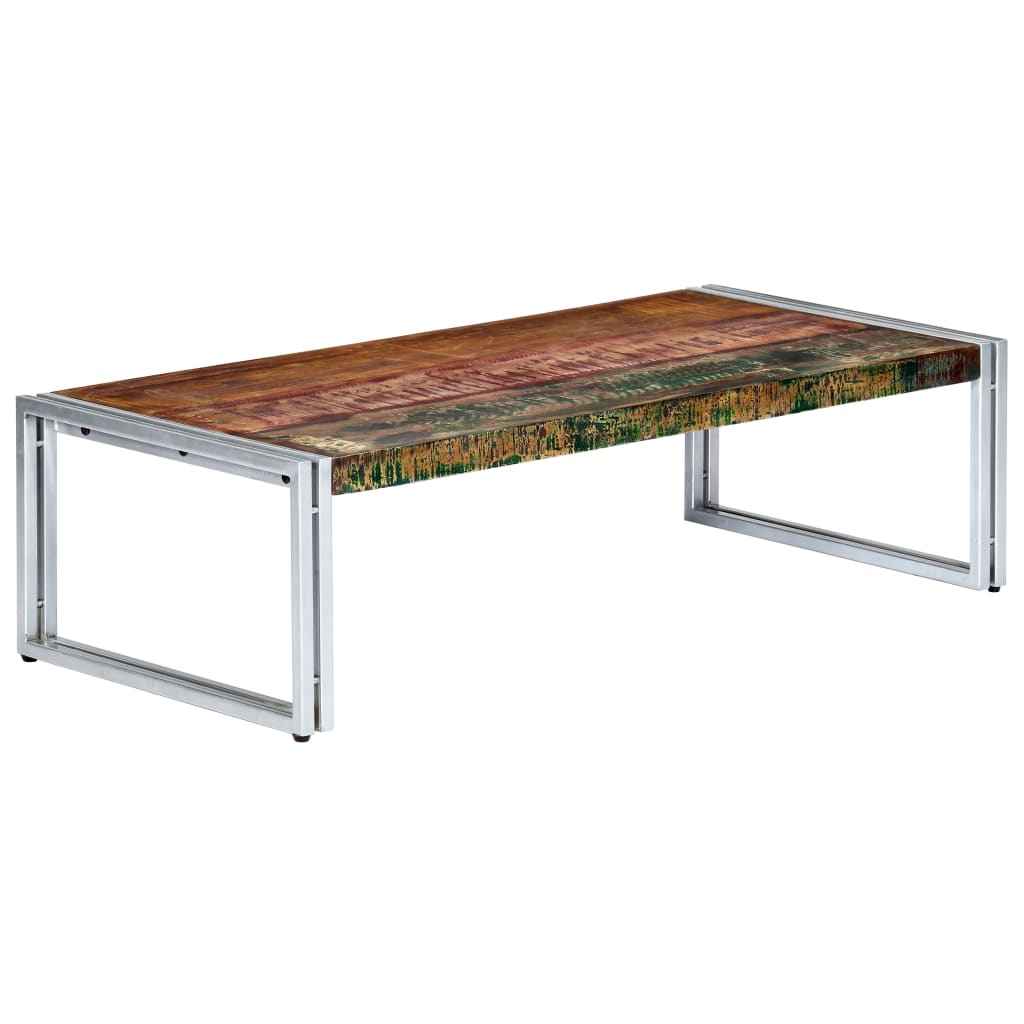 vidaXL Mesa de centro 120x60x35 cm madeira recuperada maciça
