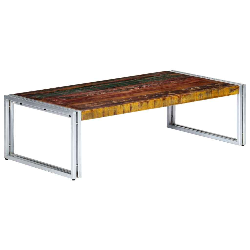 vidaXL Mesa de centro 120x60x35 cm madeira recuperada maciça